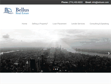 Tablet Screenshot of bellusre.com